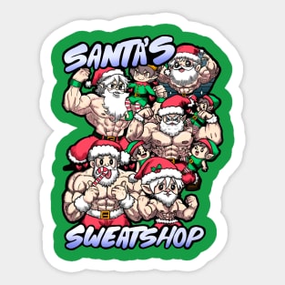 Santa’s Sweatshop Sticker